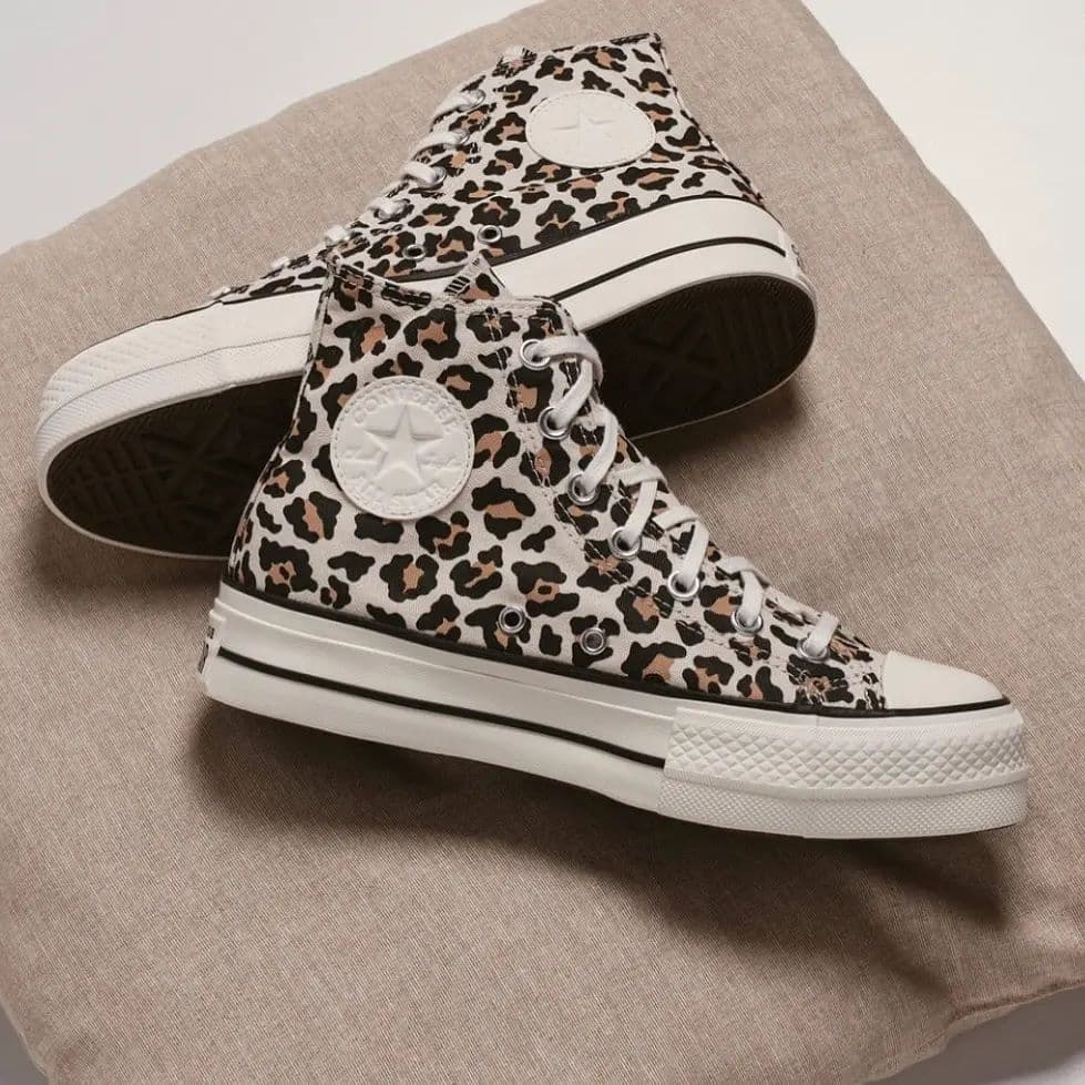 Converse haute leopard online