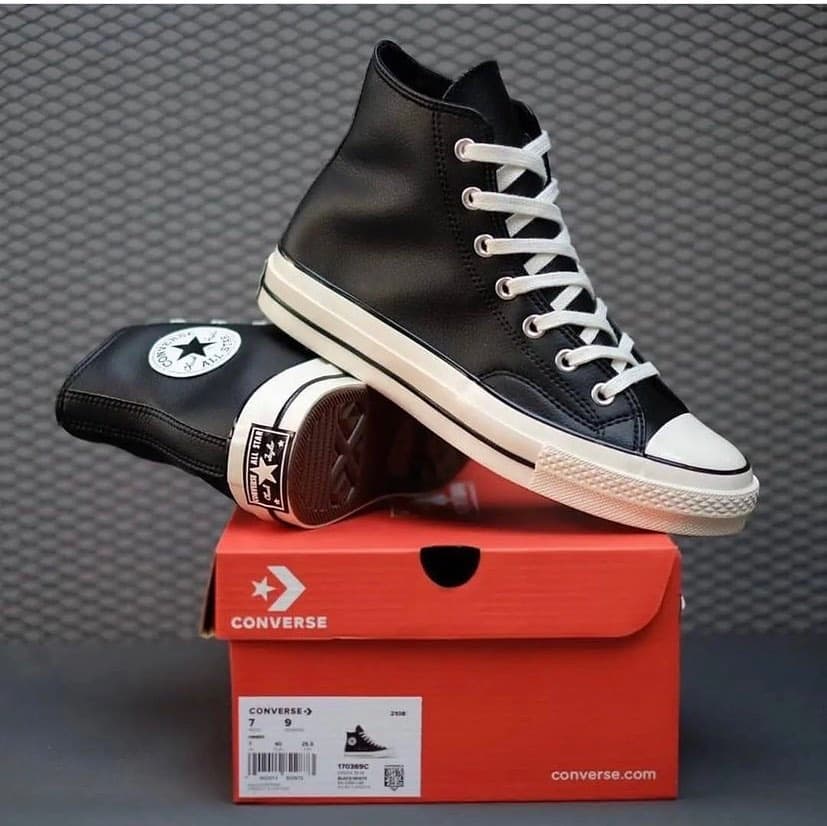 Converse Chuck 70 Leather HI Black 170369C