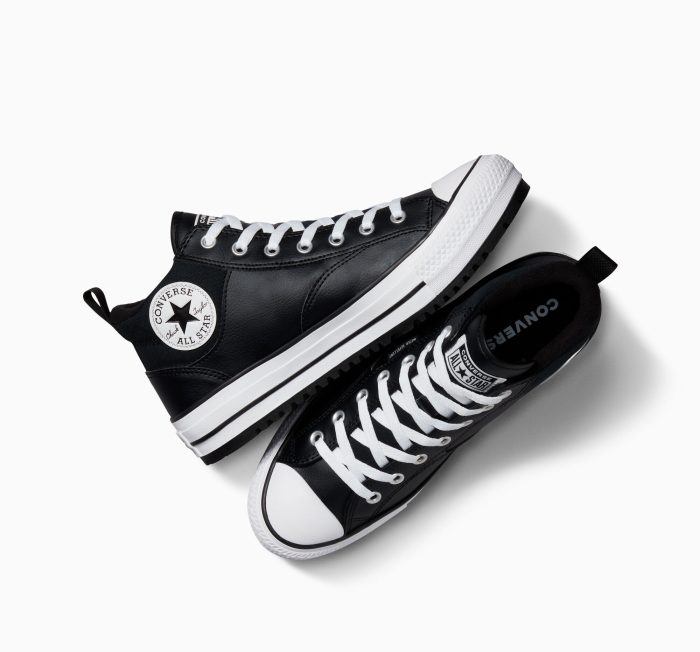 Chuck taylor street mid black best sale